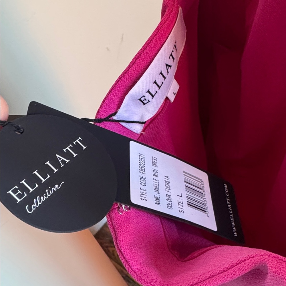 NWT 🩷 ELLIATT Janelle 3D Midi Dress - Picture 12 of 13